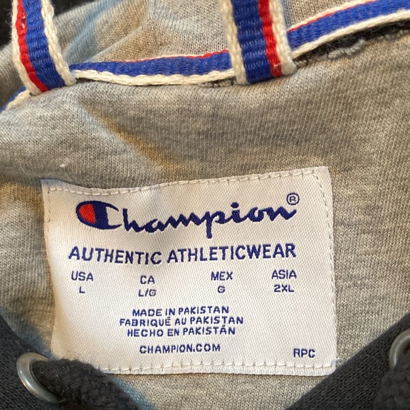 Champion, Authentic Athleticwear Men’s Size Large, Black Hooded Sweatshirt NWT - Picture 7 of 7